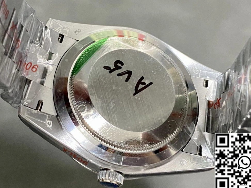 Factory Tungsten QF v5 Day M228239-0004 Date Dial Black Steel Rolex 0315